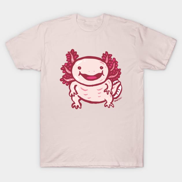 Axolotl smile T-Shirt by nokhookdesign